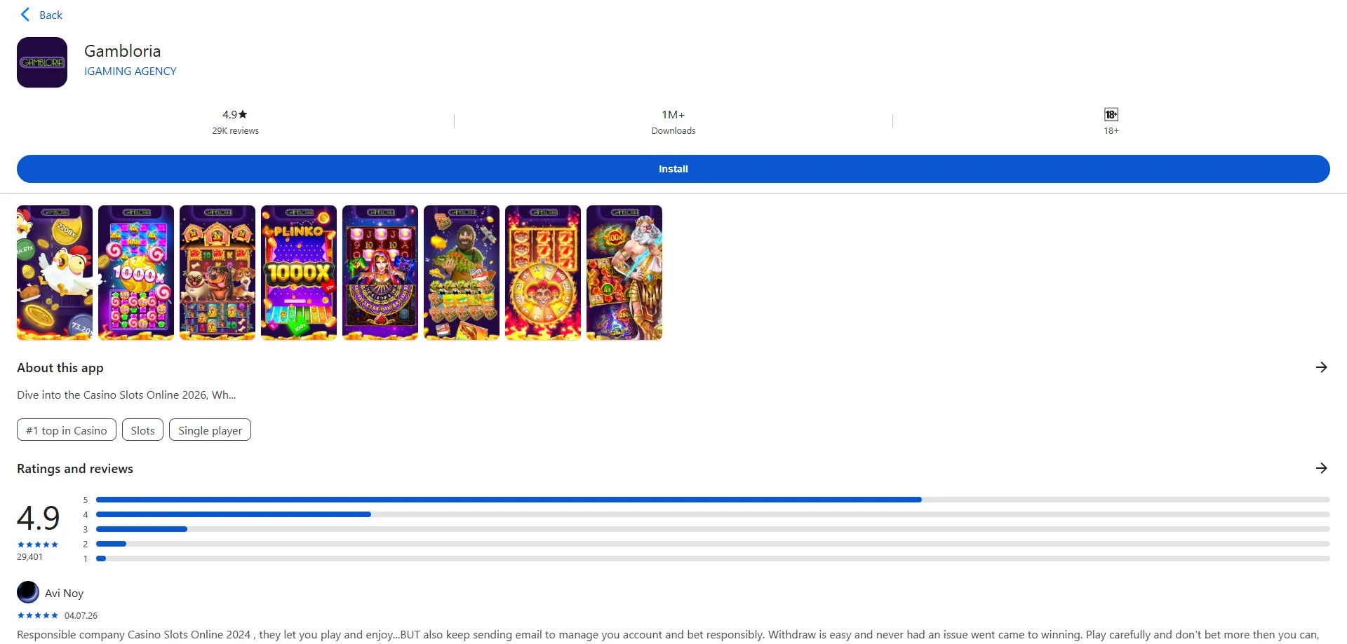 Gambloria Casino Mobile App &ndash; Casino-Spiele am Smartphone spielen