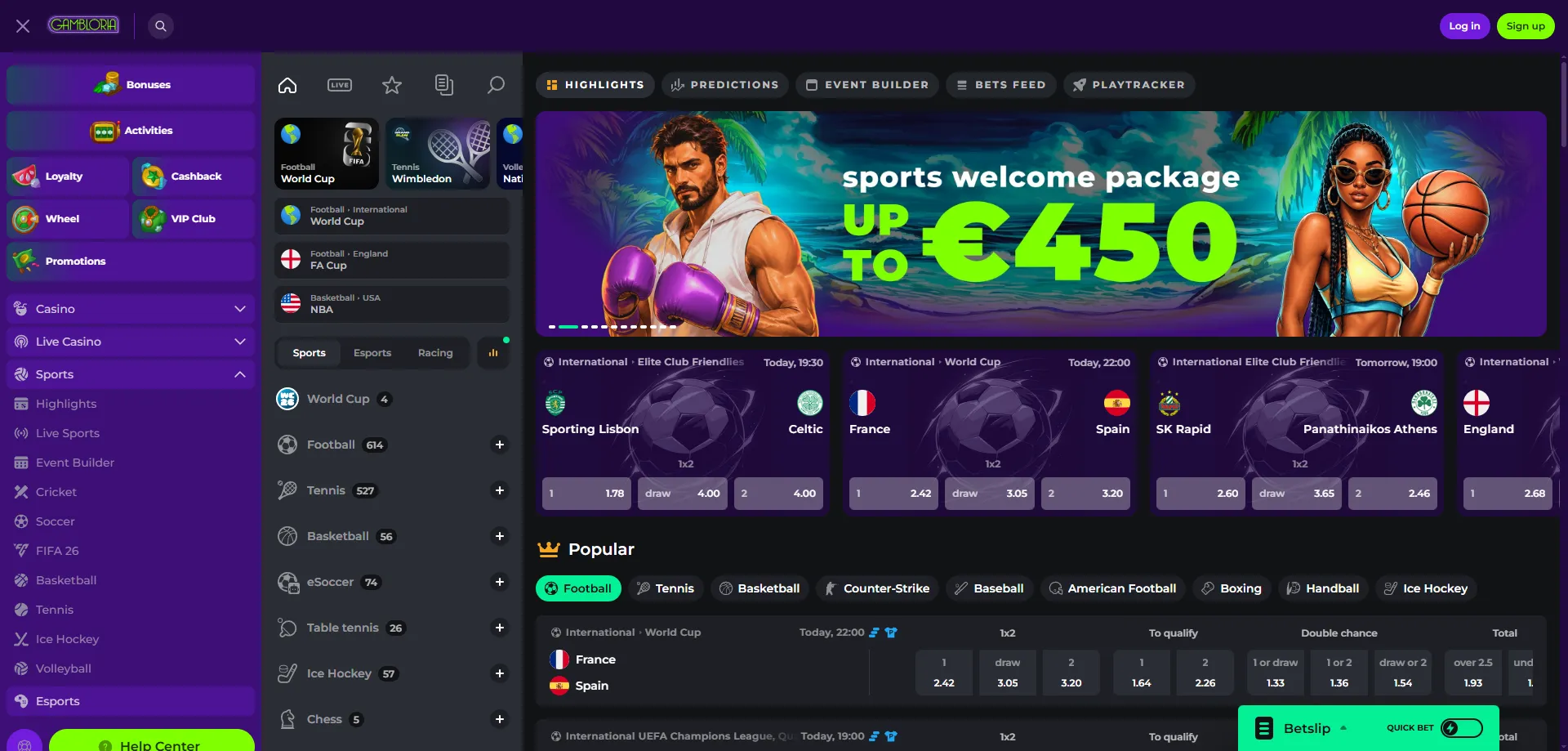 Gambloria Casino Sportwetten &ndash; Fu&szlig;ball, Esports und mehr f&uuml;r &Ouml;sterreich